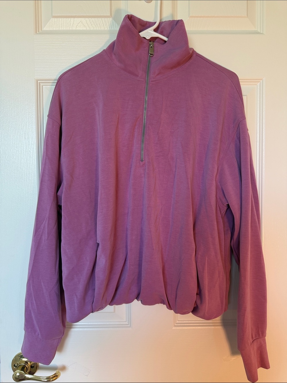Athleta Women's Half-Zip Pullover Sweater - Mauve